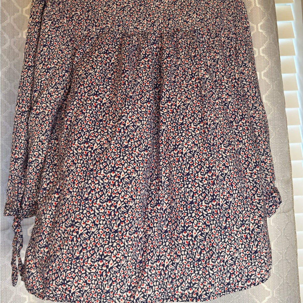 Cynthia Rowley Women’s Boho Peasant Blouse - Pink and Blue size Large - Picture 5 of 5